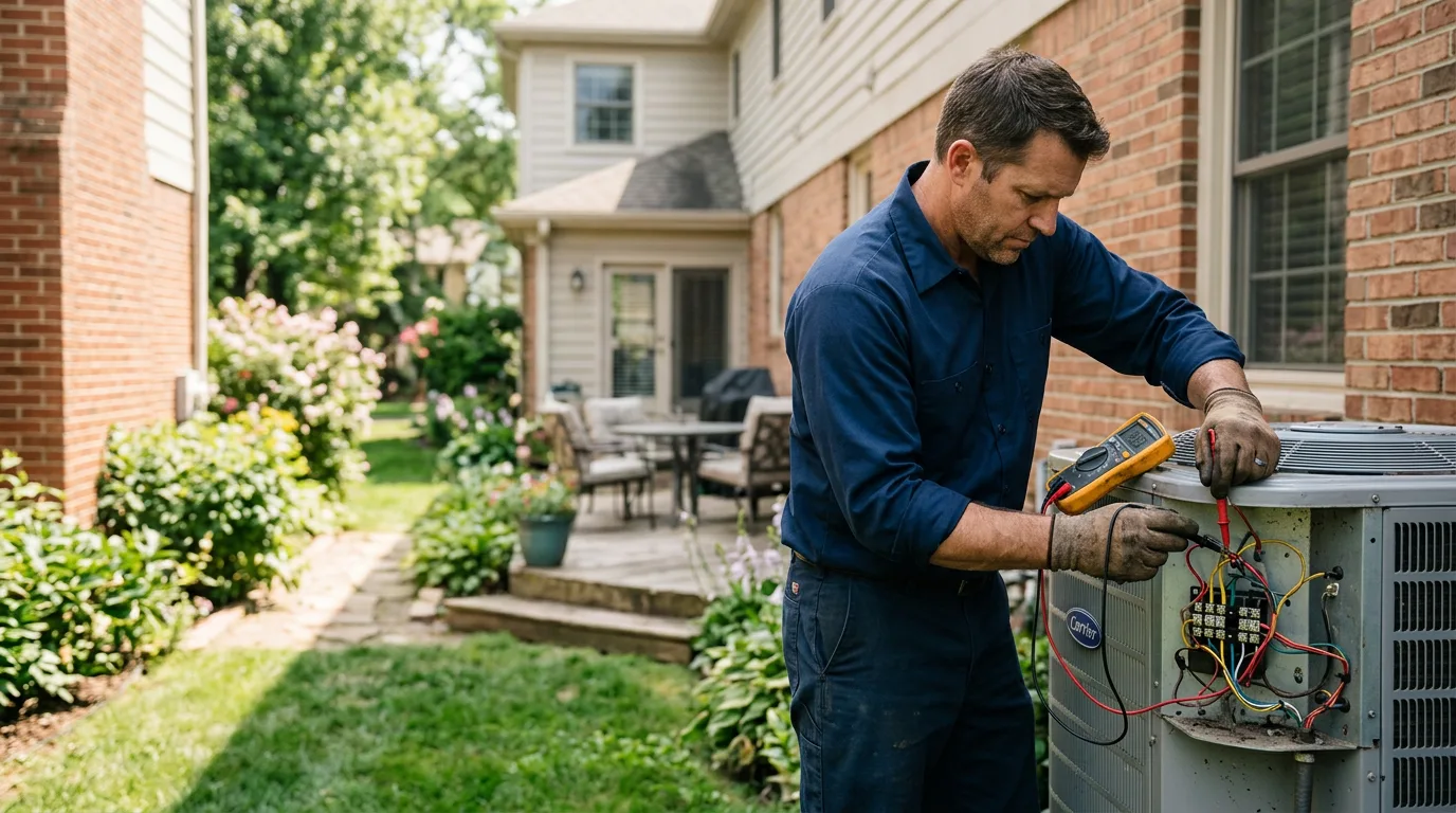 HVAC technician working near Joliet, IL